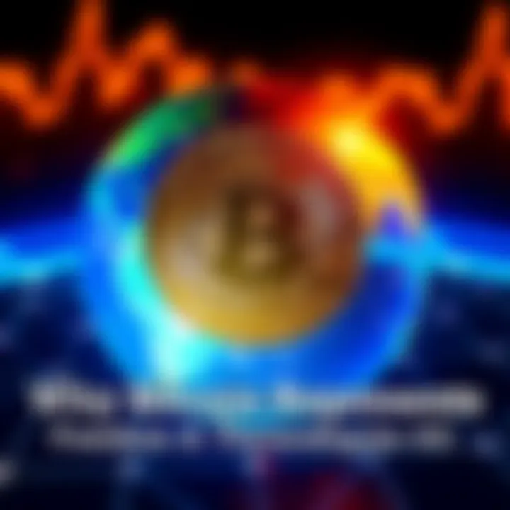 Bitcoin Symbol with Globe A Bitcoin symbol in front of a globe representing global freedom and ownership