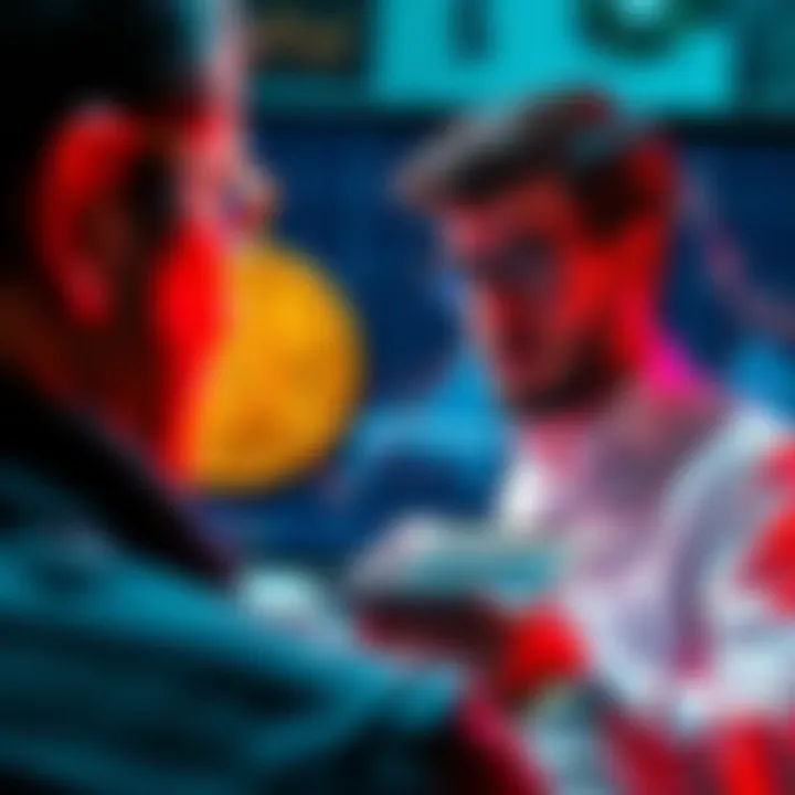 Person considering selling Bitcoin for tax advantages with a calculator and charts in the background