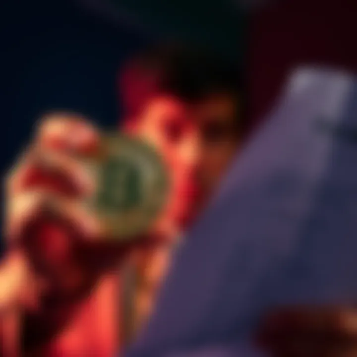 Bitcoin and tax document concept A person holding a Bitcoin while looking worried at a tax document, representing concerns over capital gains tax changes in Australia.
