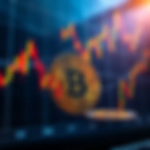 A close-up of a Bitcoin trading chart showing market trends and analysis for investors.