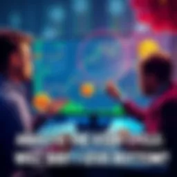 People analyzing Bitcoin trends with charts and graphs while discussing trading strategies