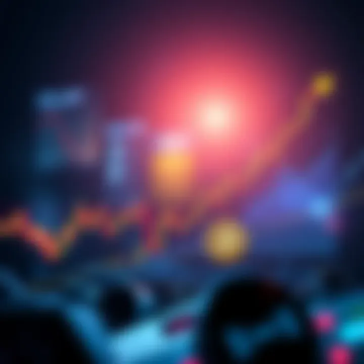 A graph showing the recent Bitcoin price pattern and trends affecting the cryptocurrency market.