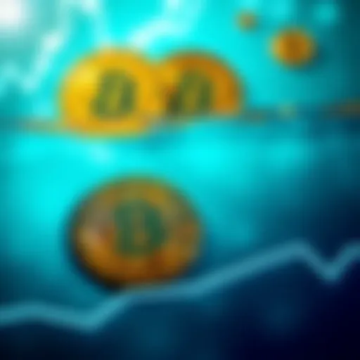 A graphic showing more Bitcoin held at a loss than profit, indicating a possible bear market bottom. The image features a chart with Bitcoin symbols and a downward trend line.
