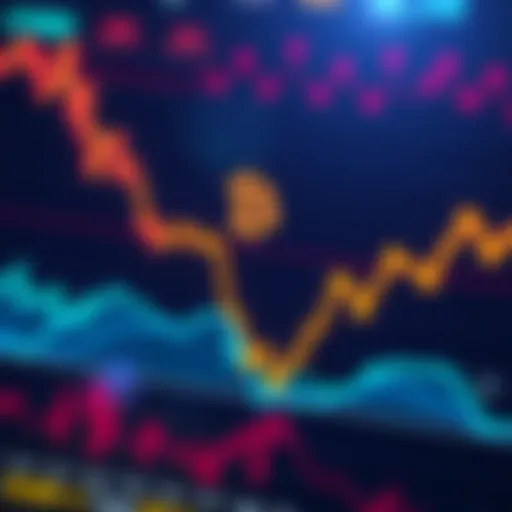 A downward trend on a Bitcoin price chart symbolizing losses for holders in the crypto market