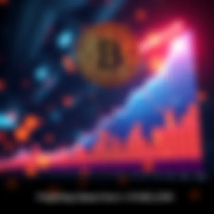 Graph showing the projected future value of Bitcoin with values ranging from 1 to 10 million per coin over time.