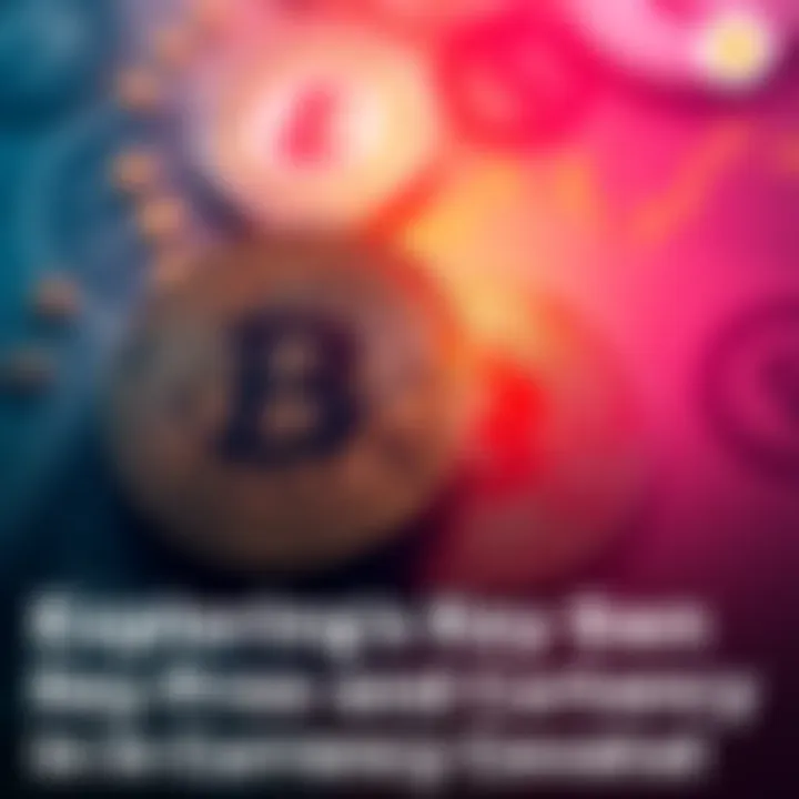 Bitcoin and Traditional Currency Comparison A graphic showing Bitcoin symbol next to traditional currency symbols, highlighting their differences