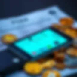 A close-up of a smartphone displaying a Bitcoin wallet app, showcasing digital coins and transaction options, with a background of a tax document highlighting recent changes, symbolizing the impact of...