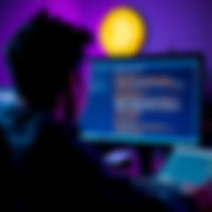 Person facing issues with a Bitcoin wallet on a computer screen showing error messages