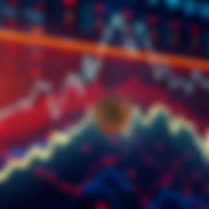 Graph showing BitConned cryptocurrency falling below $66.6K with alert symbols