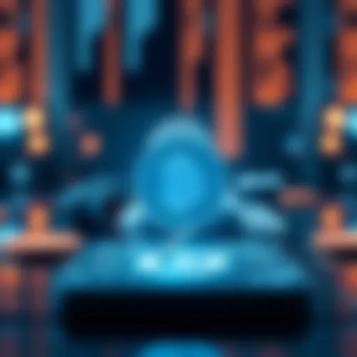 A visual representation of BitGo's cold wallet featuring a secure lock and a cryptocurrency symbol, illustrating the concept of multi-signature technology for safety.