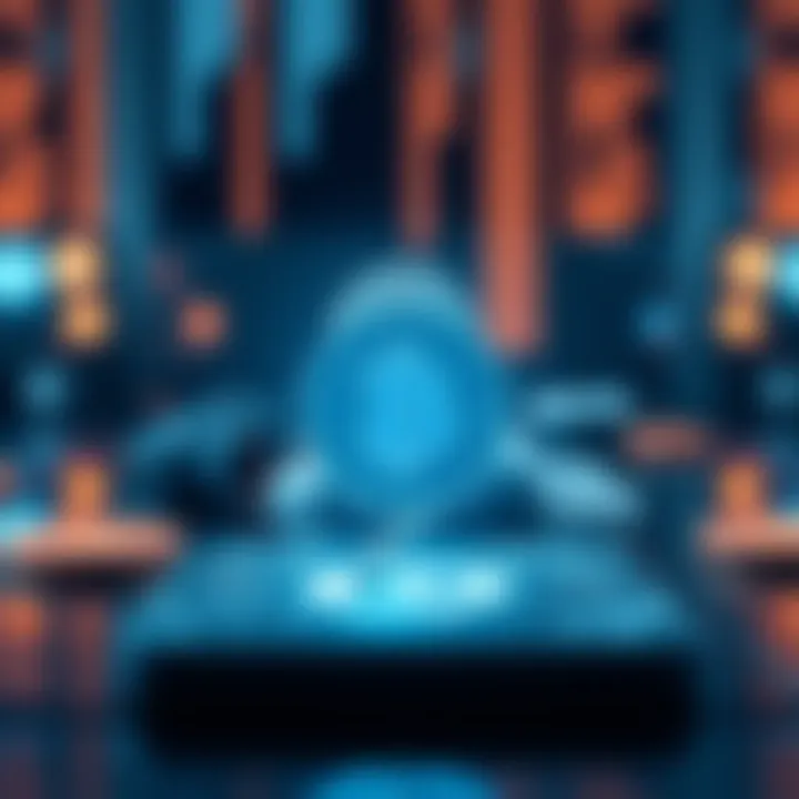 A visual representation of BitGo's cold wallet featuring a secure lock and a cryptocurrency symbol, illustrating the concept of multi-signature technology for safety.