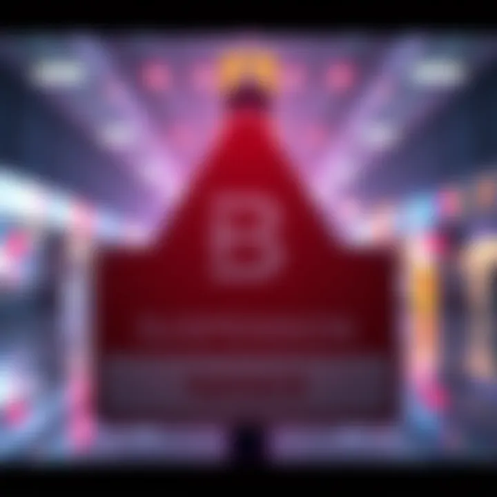 A graphic showing a warning sign with the Bithumb logo, indicating a six-month suspension for AML violations.