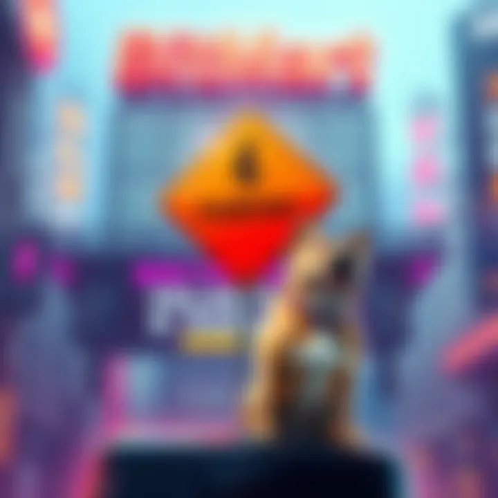 A digital announcement about BitMart delisting the KABOSU token, featuring a warning sign and a dog symbolizing KABOSU.