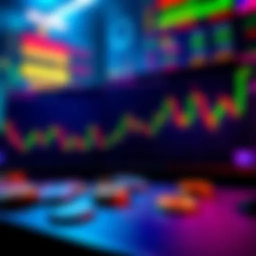 Graphic showing money and trade charts representing BitMart's affiliate commissions