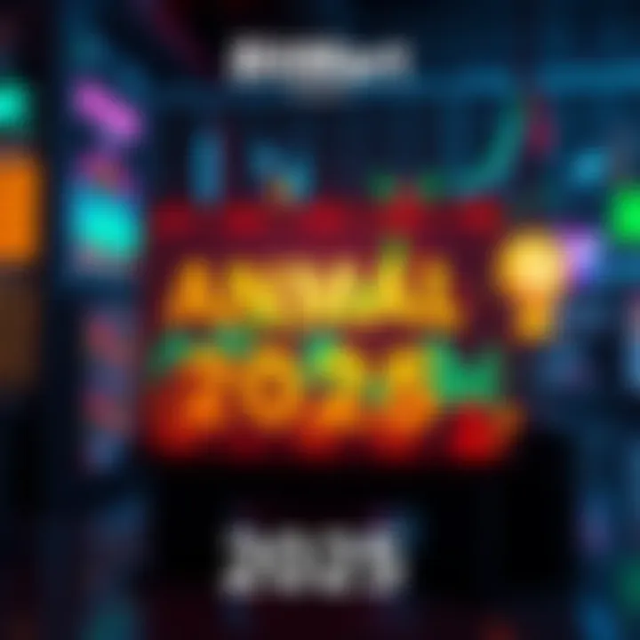 A colorful graphic displaying highlights of BitMart's Annual Report for 2025, with trading charts and rewards icons.