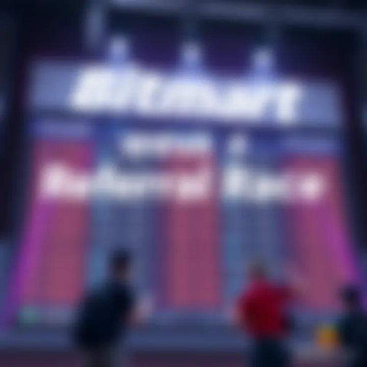 Top performers from BitMart's Card Referral Race Week 6 displayed on a leaderboard