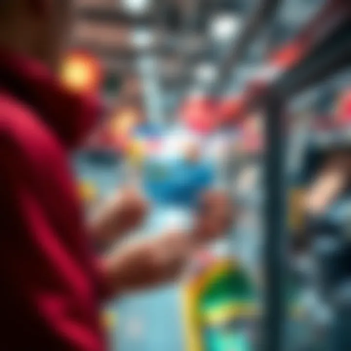 Person using BitMart card for crypto transaction Individual making a payment with a BitMart card at a store to avoid bank fees on crypto deposits