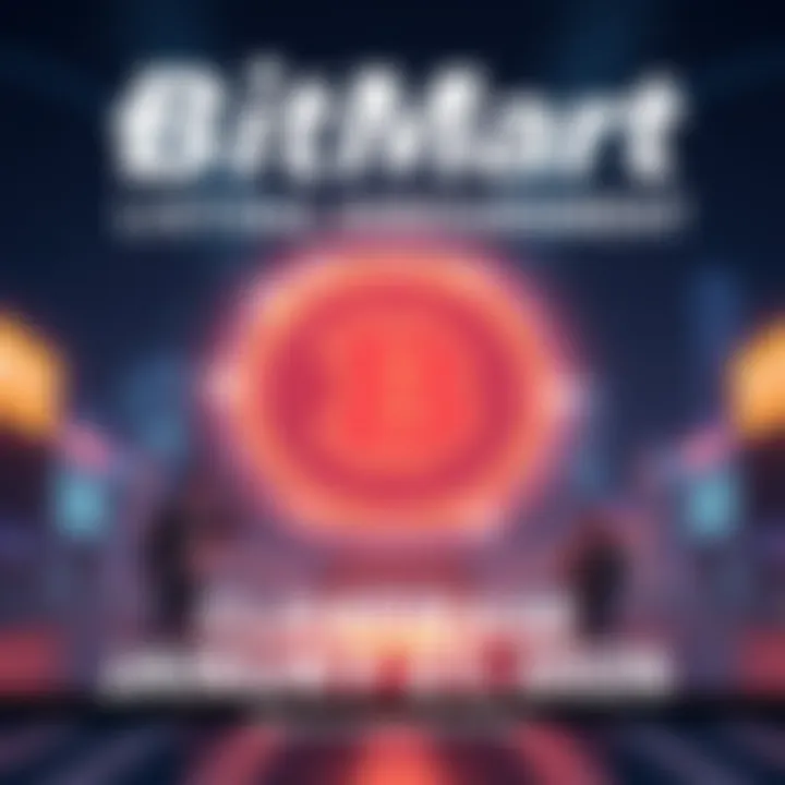 Announcement banner showing CLAWDBASE cryptocurrency listed on BitMart, including USDT trading pairs.