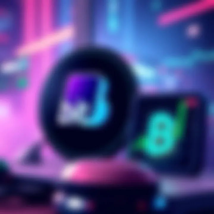 An illustration showing BitMart logo alongside Jellybean (JELLYBEAN) symbol and trading chart