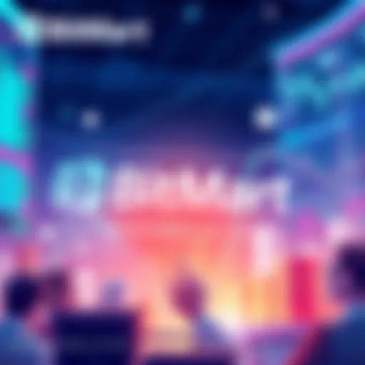 BitMart PLOI Listing Announcement A digital illustration showing BitMart's logo alongside the text 'PLOI Listing on December 4, 2025' and visuals representing trading and deposits.