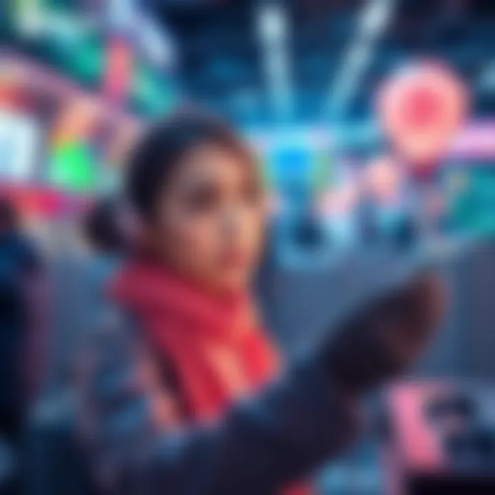 BitMart Prediction Market Elena exploring BitMart's Prediction Market with a crypto theme and a 50 USDT gift code