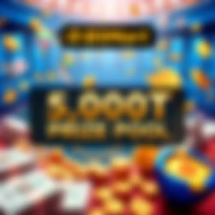 Promotional graphic for BitMart's campaign featuring a large 5,000 USDT prize pool with symbols of money and betting elements