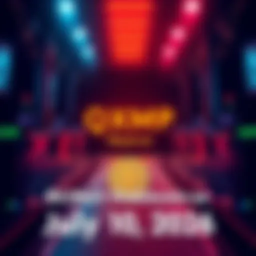 Graphic showing BitMart logo with QXMP Reserve Stablecoin and trading date
