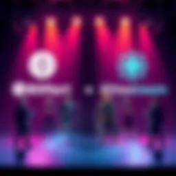 BitMart and Ritestream logos with a spotlight on crypto founders presenting ideas for Cryptoknights