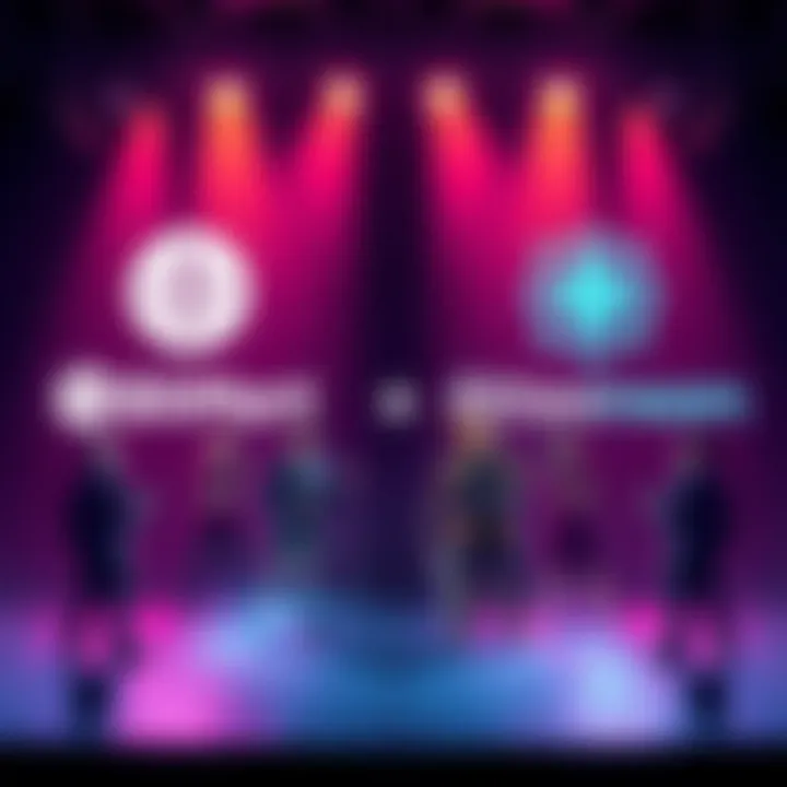 BitMart and Ritestream logos with a spotlight on crypto founders presenting ideas for Cryptoknights