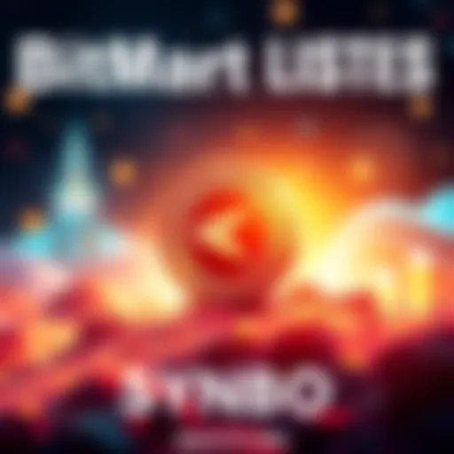 An announcement of SynboCoin listing on BitMart with trading dates