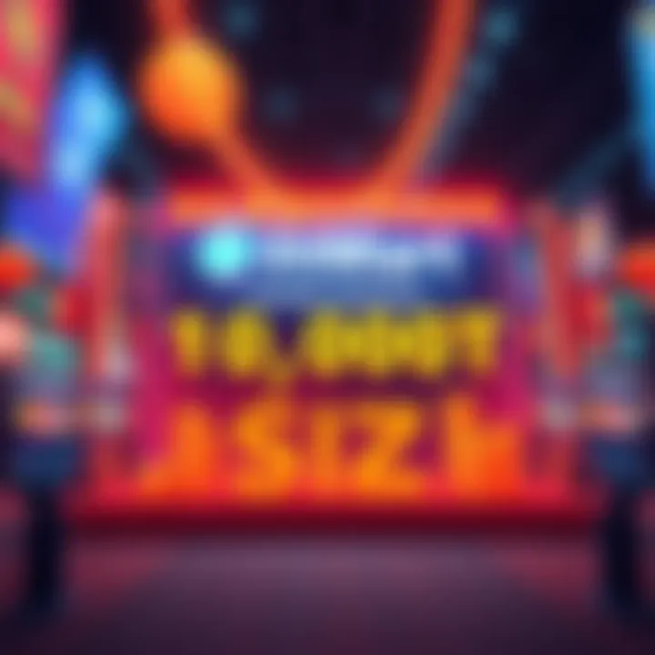 BitMart Trading Bonanza Graphic showing 10,000 USDT prize pool for BitMart's Trading Bonanza event with colorful banners and a trading chart