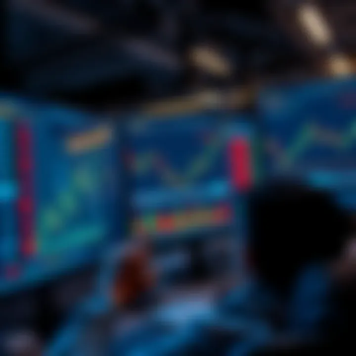 A trader analyzing charts and trading tools on the BitMart platform, highlighting mid and small-cap pairs.
