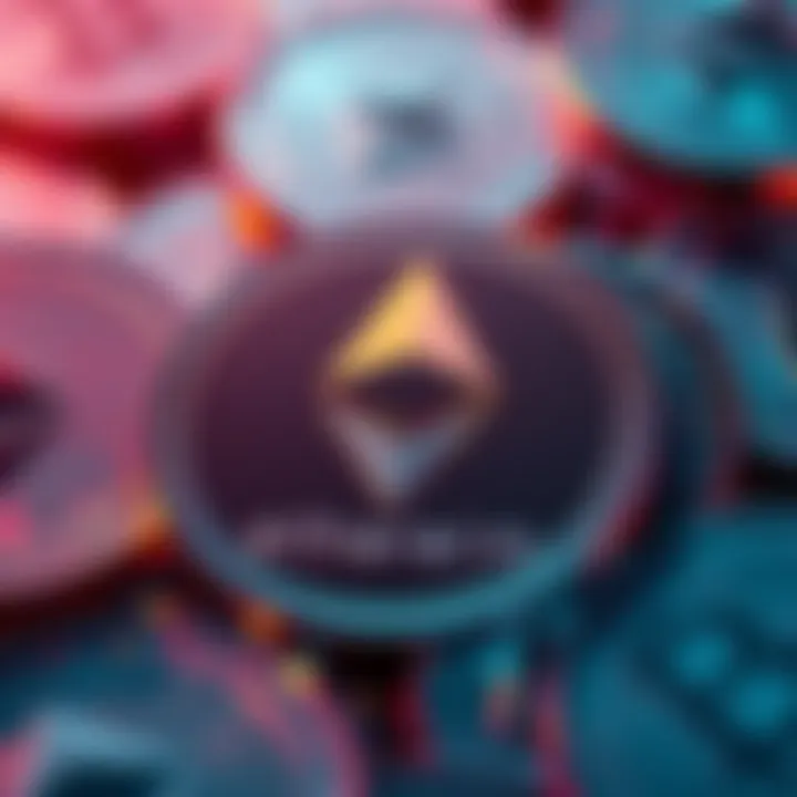 Bitmine logo with Ethereum coins in the background, representing $10 billion in staked ETH