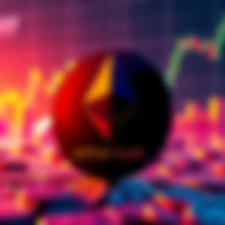 Bitmine logo with Ethereum symbols and rising price chart in the background