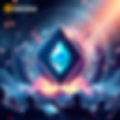 Illustration of Bitmine's MAVAN platform with Ethereum symbol and staking concept