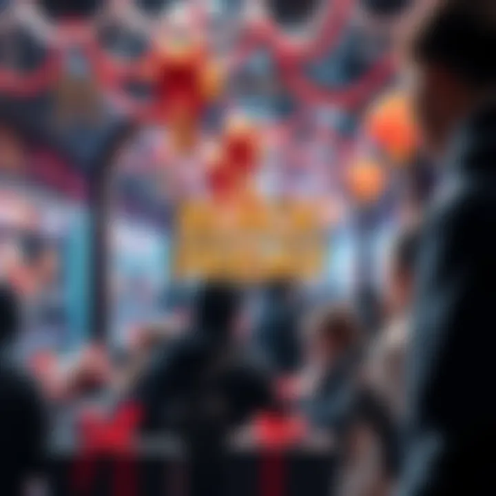 Black Friday Shopping Festival Festive scene showcasing online shopping for Black Friday with discounts and deals