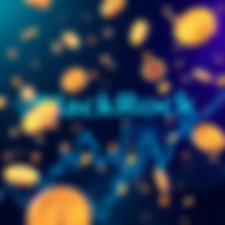 A graphic showing BlackRock's logo with falling cryptocurrency symbols, representing a sell-off of crypto assets.