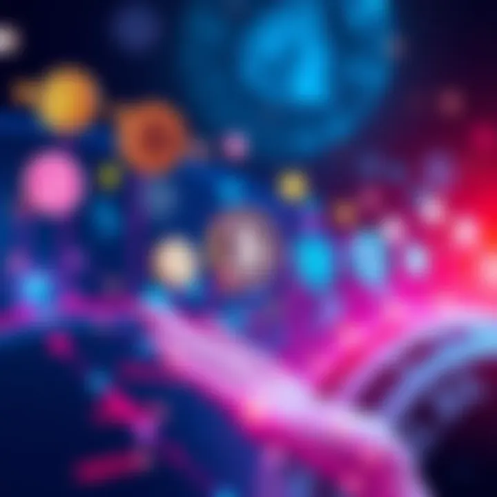 A visual representation showing various blockchain logos competing for institutional liquidity and regulatory advantages, with a focus on security and infrastructure.