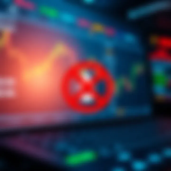 A graphic showing a trading platform with a withdrawal icon crossed out and liquidity symbols around it.