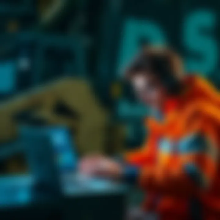 A person working on a laptop with WiFi signal issues related to Bobcat 300 Miner