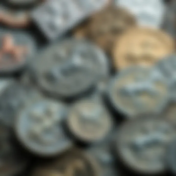 Rare Boeotia Coin Collection A collection of rare Boeotia coins, including the Thespiai stater and horse staters, displayed in a neat arrangement.