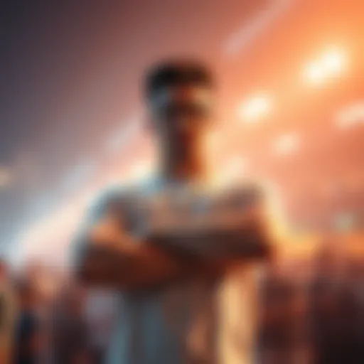 A confident person stands with arms crossed, challenging the audience to respond to their provocative statement.
