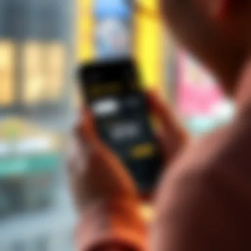 A person checking their Binance account on a phone, displaying ETH in the margin wallet, symbolizing borrowing the same asset as collateral.