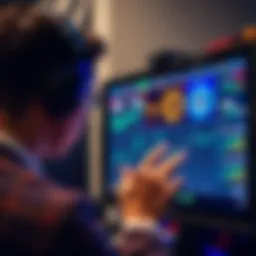 Person examining screen showing Braiins and Luxor firmware statistics for Antminer S19J Pro