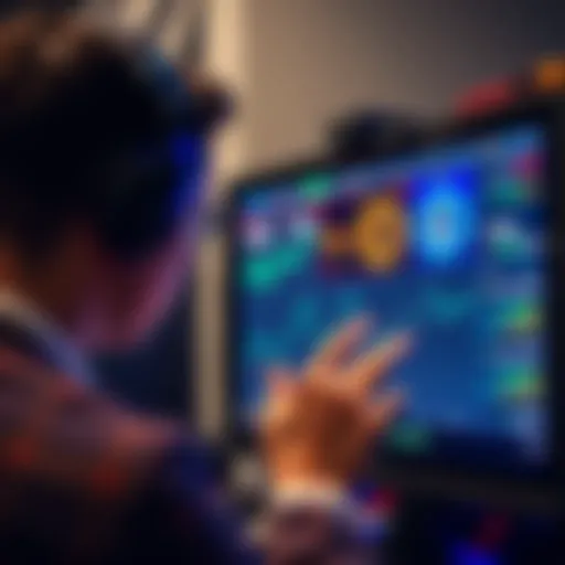 Person examining screen showing Braiins and Luxor firmware statistics for Antminer S19J Pro