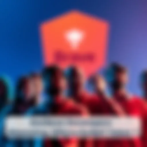 A group of users expressing disappointment over the lack of promotion for the BAT token in front of a Brave browser logo