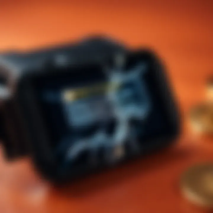 A close-up of a malfunctioning Trezor hardware wallet with a black screen and error message, highlighting user frustration