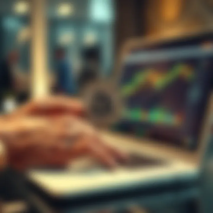 Swapping Bitcoin for Monero A person exchanges Bitcoin for Monero using a trading platform on a laptop