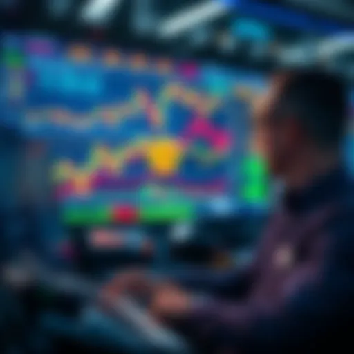 Traders analyzing Bitcoin charts with macroeconomic data on screen