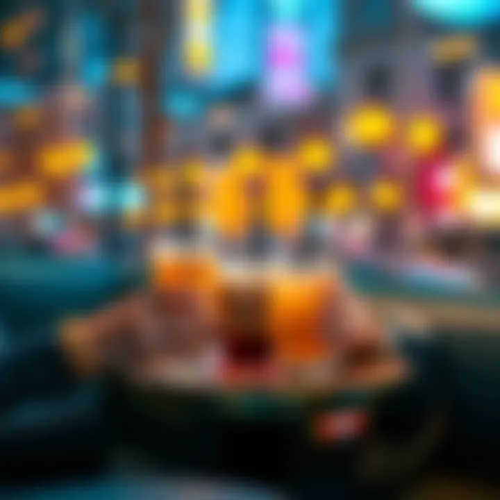 A person relaxing with bubble tea after finishing minigame tasks